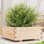 vidaXL Jardinieră de grădină, 60x60x26,5 cm, lemn masiv de pin vidaXL Jardinieră de grădină, 60x60x26,5 cm, lemn masiv de pin