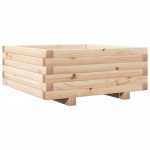 vidaXL Jardinieră de grădină, 60x60x26,5 cm, lemn masiv de pin vidaXL Jardinieră de grădină, 60x60x26,5 cm, lemn masiv de pin