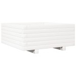 vidaXL Jardinieră de grădină, alb, 60x60x26,5 cm, lemn masiv de pin vidaXL Jardinieră de grădină, alb, 60x60x26,5 cm, lemn masiv de pin