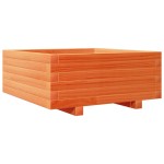 vidaXL Jardinieră grădină, maro ceruit, 60x60x26,5 cm, lemn masiv pin vidaXL Jardinieră grădină, maro ceruit, 60x60x26,5 cm, lemn masiv pin