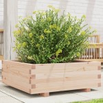 vidaXL Jardinieră de grădină, 70x70x26,5 cm, lemn masiv de pin vidaXL Jardinieră de grădină, 70x70x26,5 cm, lemn masiv de pin