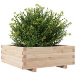 vidaXL Jardinieră de grădină, 70x70x26,5 cm, lemn masiv de pin vidaXL Jardinieră de grădină, 70x70x26,5 cm, lemn masiv de pin