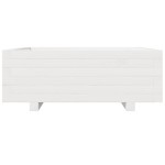 vidaXL Jardinieră de grădină, alb, 70x70x26,5 cm, lemn masiv de pin vidaXL Jardinieră de grădină, alb, 70x70x26,5 cm, lemn masiv de pin