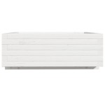 vidaXL Jardinieră de grădină, alb, 70x70x26,5 cm, lemn masiv de pin vidaXL Jardinieră de grădină, alb, 70x70x26,5 cm, lemn masiv de pin