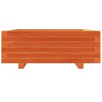 vidaXL Jardinieră grădină, maro ceruit, 70x70x26,5 cm, lemn masiv pin vidaXL Jardinieră grădină, maro ceruit, 70x70x26,5 cm, lemn masiv pin