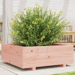 vidaXL Jardinieră de grădină, 70x70x26,5 cm, lemn masiv Douglas vidaXL Jardinieră de grădină, 70x70x26,5 cm, lemn masiv Douglas