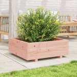 vidaXL Jardinieră de grădină, 70x70x26,5 cm, lemn masiv Douglas vidaXL Jardinieră de grădină, 70x70x26,5 cm, lemn masiv Douglas