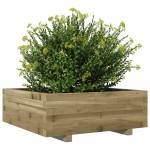 vidaXL Jardinieră de grădină, 70x70x26,5 cm, lemn de pin impregnat vidaXL Jardinieră de grădină, 70x70x26,5 cm, lemn de pin impregnat