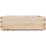 vidaXL Jardinieră de grădină, 80x80x26,5 cm, lemn masiv de pin