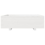 vidaXL Jardinieră de grădină, alb, 80x80x26,5 cm, lemn masiv de pin vidaXL Jardinieră de grădină, alb, 80x80x26,5 cm, lemn masiv de pin