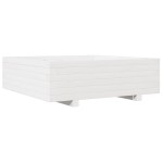 vidaXL Jardinieră de grădină, alb, 80x80x26,5 cm, lemn masiv de pin vidaXL Jardinieră de grădină, alb, 80x80x26,5 cm, lemn masiv de pin