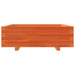 vidaXL Jardinieră grădină, maro ceruit, 80x80x26,5 cm, lemn masiv pin vidaXL Jardinieră grădină, maro ceruit, 80x80x26,5 cm, lemn masiv pin