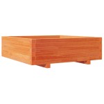 vidaXL Jardinieră grădină, maro ceruit, 80x80x26,5 cm, lemn masiv pin vidaXL Jardinieră grădină, maro ceruit, 80x80x26,5 cm, lemn masiv pin