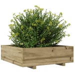 vidaXL Jardinieră de grădină, 80x80x26,5 cm, lemn de pin impregnat vidaXL Jardinieră de grădină, 80x80x26,5 cm, lemn de pin impregnat