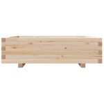 vidaXL Jardinieră de grădină, 90x90x26,5 cm, lemn masiv de pin vidaXL Jardinieră de grădină, 90x90x26,5 cm, lemn masiv de pin