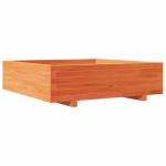 vidaXL Jardinieră grădină, maro ceruit, 90x90x26,5 cm, lemn masiv pin vidaXL Jardinieră grădină, maro ceruit, 90x90x26,5 cm, lemn masiv pin