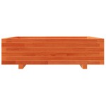 vidaXL Jardinieră grădină, maro ceruit, 90x90x26,5 cm, lemn masiv pin vidaXL Jardinieră grădină, maro ceruit, 90x90x26,5 cm, lemn masiv pin