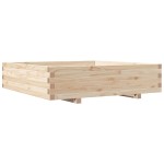 vidaXL Jardinieră de grădină, 100x100x26,5 cm, lemn masiv de pin vidaXL Jardinieră de grădină, 100x100x26,5 cm, lemn masiv de pin