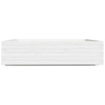 vidaXL Jardinieră de grădină, alb, 100x100x26,5 cm, lemn masiv de pin vidaXL Jardinieră de grădină, alb, 100x100x26,5 cm, lemn masiv de pin
