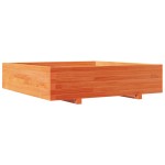 vidaXL Jardinieră grădină, maro ceruit, 100x100x26,5cm, lemn masiv pin vidaXL Jardinieră grădină, maro ceruit, 100x100x26,5cm, lemn masiv pin