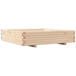 vidaXL Jardinieră de grădină, 110x110x26,5 cm, lemn masiv de pin