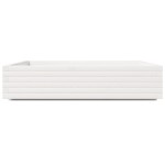 vidaXL Jardinieră de grădină, alb, 110x110x26,5 cm, lemn masiv de pin vidaXL Jardinieră de grădină, alb, 110x110x26,5 cm, lemn masiv de pin