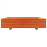 vidaXL Jardinieră grădină, maro ceruit, 110x110x26,5cm, lemn masiv pin vidaXL Jardinieră grădină, maro ceruit, 110x110x26,5cm, lemn masiv pin