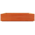 vidaXL Jardinieră grădină, maro ceruit, 110x110x26,5cm, lemn masiv pin vidaXL Jardinieră grădină, maro ceruit, 110x110x26,5cm, lemn masiv pin