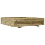 vidaXL Jardinieră de grădină, 110x110x26,5 cm, lemn de pin impregnat