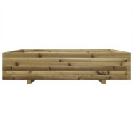 vidaXL Jardinieră de grădină, 110x110x26,5 cm, lemn de pin impregnat