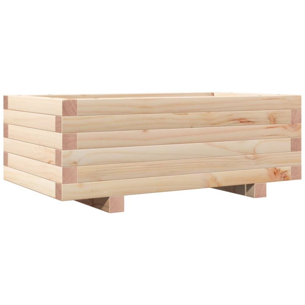 vidaXL Jardinieră de grădină, 70x40x26,5 cm, lemn masiv de pin