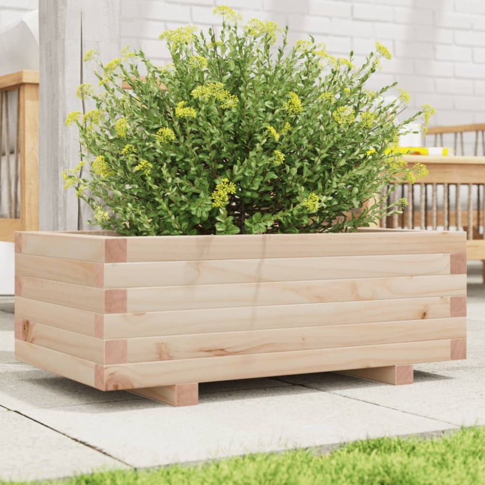 vidaXL Jardinieră de grădină, 70x40x26,5 cm, lemn masiv de pin