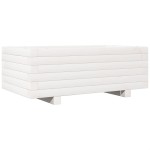 vidaXL Jardinieră de grădină, alb, 70x40x26,5 cm, lemn masiv de pin vidaXL Jardinieră de grădină, alb, 70x40x26,5 cm, lemn masiv de pin