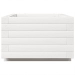 vidaXL Jardinieră de grădină, alb, 70x40x26,5 cm, lemn masiv de pin vidaXL Jardinieră de grădină, alb, 70x40x26,5 cm, lemn masiv de pin