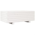 vidaXL Jardinieră de grădină, alb, 70x40x26,5 cm, lemn masiv de pin vidaXL Jardinieră de grădină, alb, 70x40x26,5 cm, lemn masiv de pin