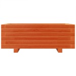 vidaXL Jardinieră grădină, maro ceruit, 70x40x26,5 cm, lemn masiv pin vidaXL Jardinieră grădină, maro ceruit, 70x40x26,5 cm, lemn masiv pin