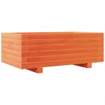 vidaXL Jardinieră grădină, maro ceruit, 70x40x26,5 cm, lemn masiv pin vidaXL Jardinieră grădină, maro ceruit, 70x40x26,5 cm, lemn masiv pin