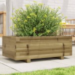vidaXL Jardinieră de grădină, 70x40x26,5 cm, lemn de pin impregnat vidaXL Jardinieră de grădină, 70x40x26,5 cm, lemn de pin impregnat