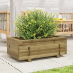 vidaXL Jardinieră de grădină, 70x40x26,5 cm, lemn de pin impregnat vidaXL Jardinieră de grădină, 70x40x26,5 cm, lemn de pin impregnat