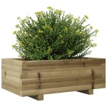 vidaXL Jardinieră de grădină, 70x40x26,5 cm, lemn de pin impregnat vidaXL Jardinieră de grădină, 70x40x26,5 cm, lemn de pin impregnat