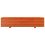 vidaXL Jardinieră grădină, maro ceruit, 110x40x26,5 cm, lemn masiv pin vidaXL Jardinieră grădină, maro ceruit, 110x40x26,5 cm, lemn masiv pin