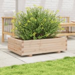 vidaXL Jardinieră de grădină, 90x60x26,5 cm, lemn masiv de pin vidaXL Jardinieră de grădină, 90x60x26,5 cm, lemn masiv de pin