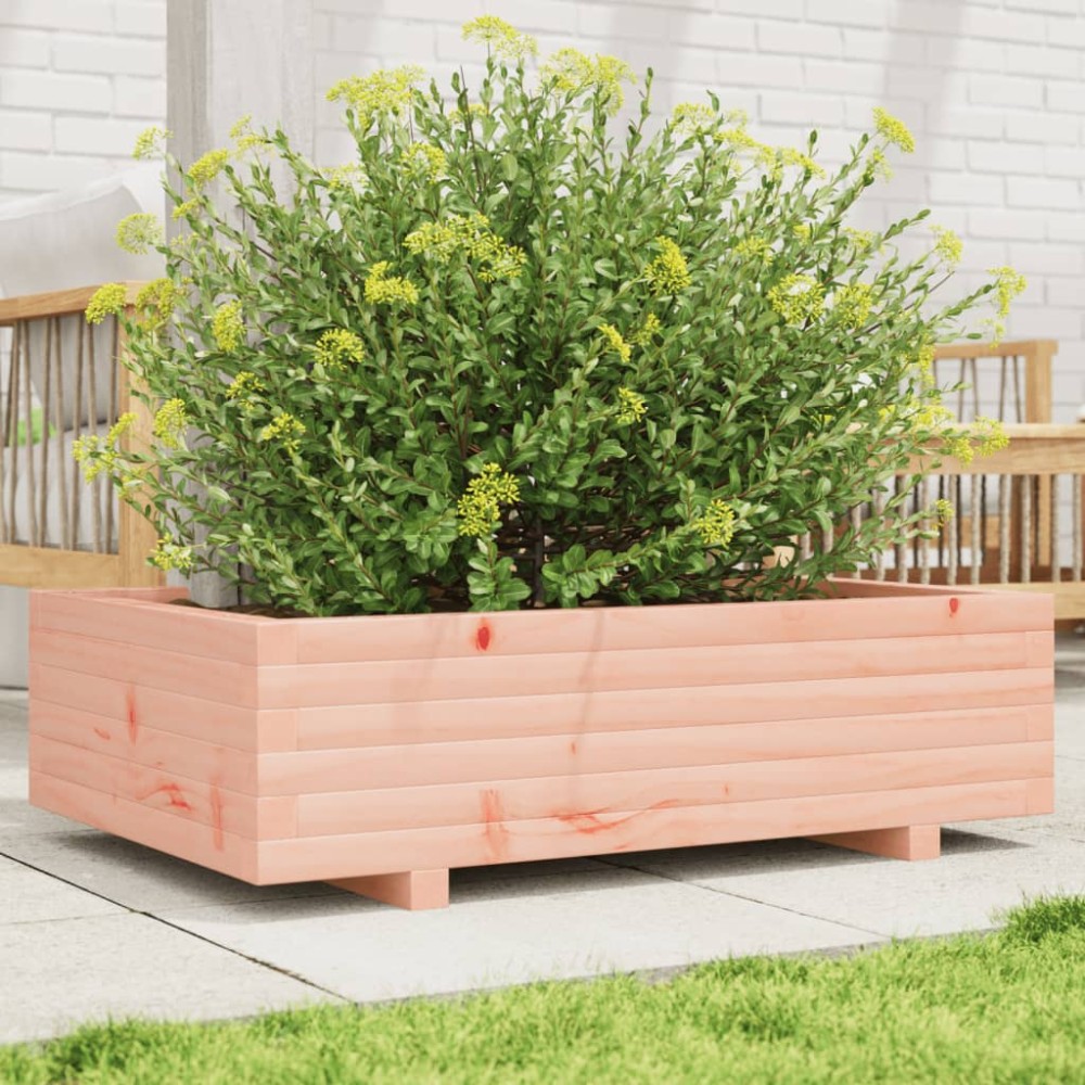 vidaXL Jardinieră de grădină, 90x60x26,5 cm, lemn masiv Douglas