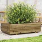 vidaXL Jardinieră de grădină, 90x60x26,5 cm, lemn de pin impregnat vidaXL Jardinieră de grădină, 90x60x26,5 cm, lemn de pin impregnat