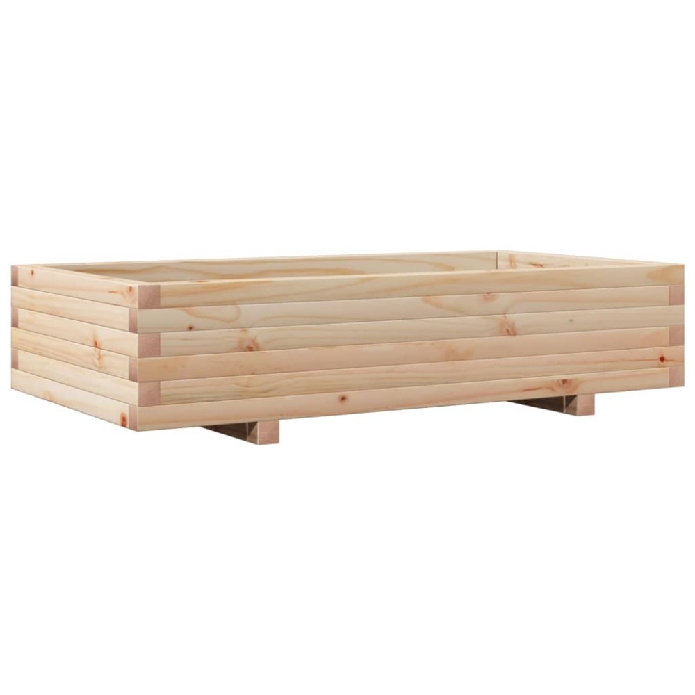vidaXL Jardinieră de grădină, 110x60x26,5 cm, lemn masiv de pin
