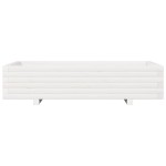 vidaXL Jardinieră de grădină, alb, 110x60x26,5 cm, lemn masiv de pin vidaXL Jardinieră de grădină, alb, 110x60x26,5 cm, lemn masiv de pin