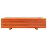vidaXL Jardinieră grădină, maro ceruit, 110x60x26,5 cm, lemn masiv pin vidaXL Jardinieră grădină, maro ceruit, 110x60x26,5 cm, lemn masiv pin