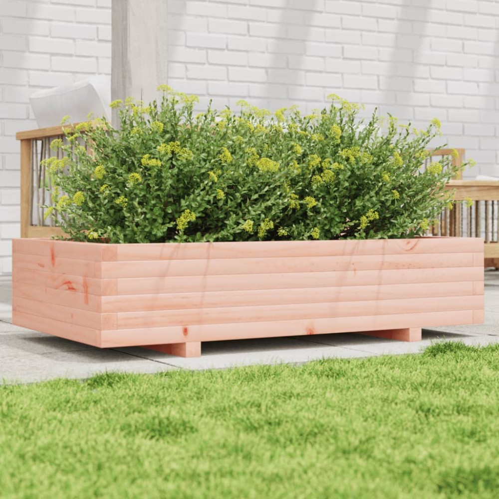 vidaXL Jardinieră de grădină, 110x60x26,5 cm, lemn masiv Douglas
