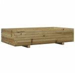 vidaXL Jardinieră de grădină, 110x60x26,5 cm, lemn de pin impregnat