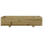 vidaXL Jardinieră de grădină, 110x60x26,5 cm, lemn de pin impregnat